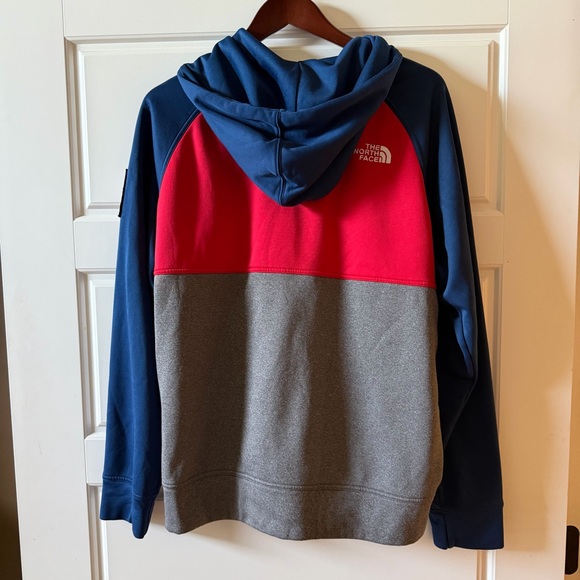 The North Face Red Blue Colorblock Sochi RU14 Olympics Hoodie Jacket Large - Picture 4 of 9